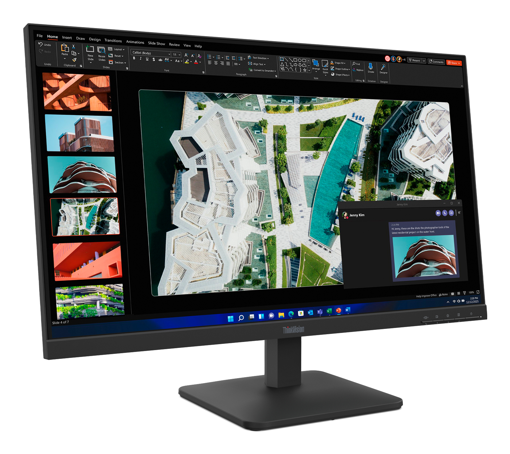 Lenovo ThinkVision S27-4e monitor komputerowy 68,6 cm (27") 1920 x 1080 px Full HD LCD Czarny - obrazek 3
