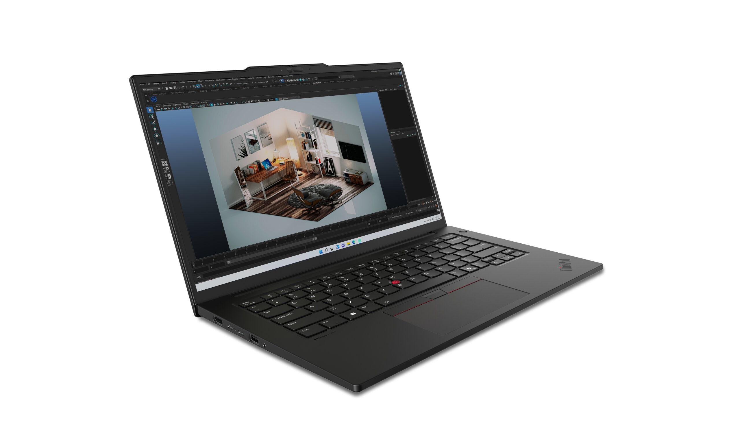 Lenovo ThinkPad P14s Gen 5 (Intel) Intel Core Ultra 7 165H Laptop 36,8 cm (14.5") 3K 32 GB DDR5-SDRAM 1 TB SSD NVIDIA RTX 500 Ada Wi-Fi 6E (802.11ax) Windows 11 Pro Angielski Czarny - obrazek 3