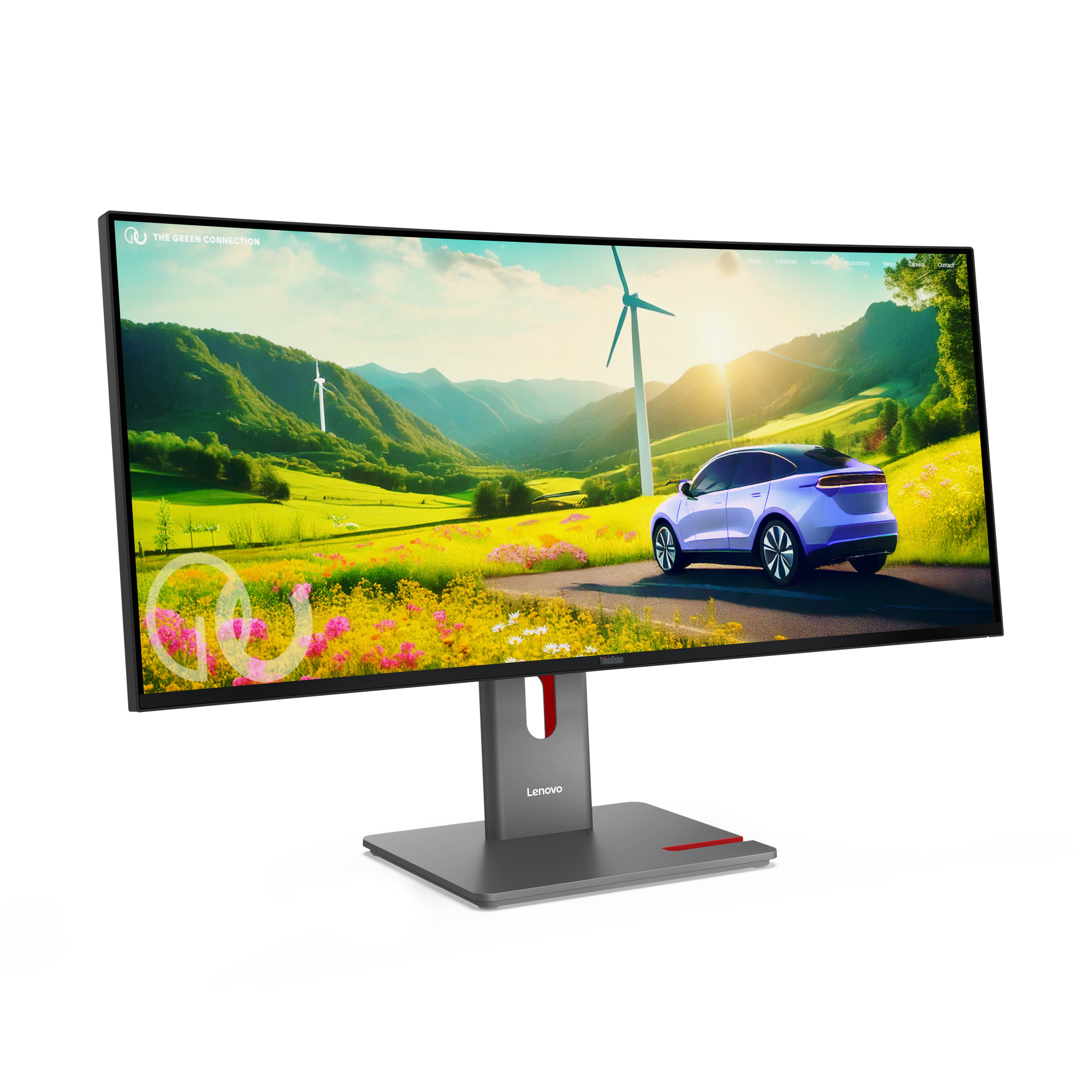 Lenovo ThinkVision P34WD-40 monitor komputerowy 86,4 cm (34") 3440 x 1440 px Wide Quad HD LCD Czarny - obrazek 3