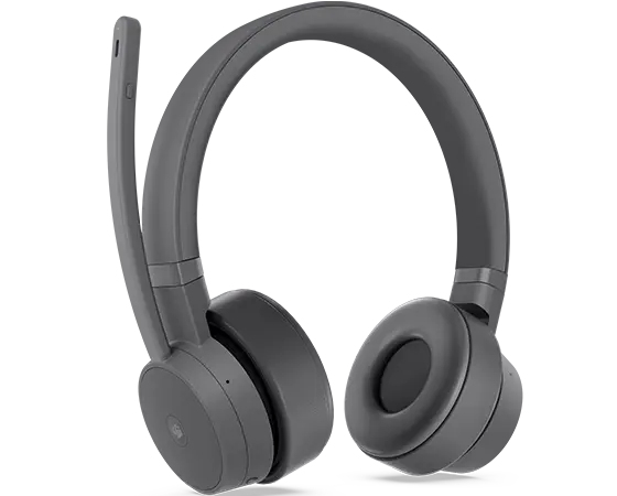 Lenovo Go Wireless ANC Zestaw słuchawkowy Przewodowy i Bezprzewodowy Opaska na głowę Biuro/centrum telefoniczne USB Type-C Bluetooth Szary