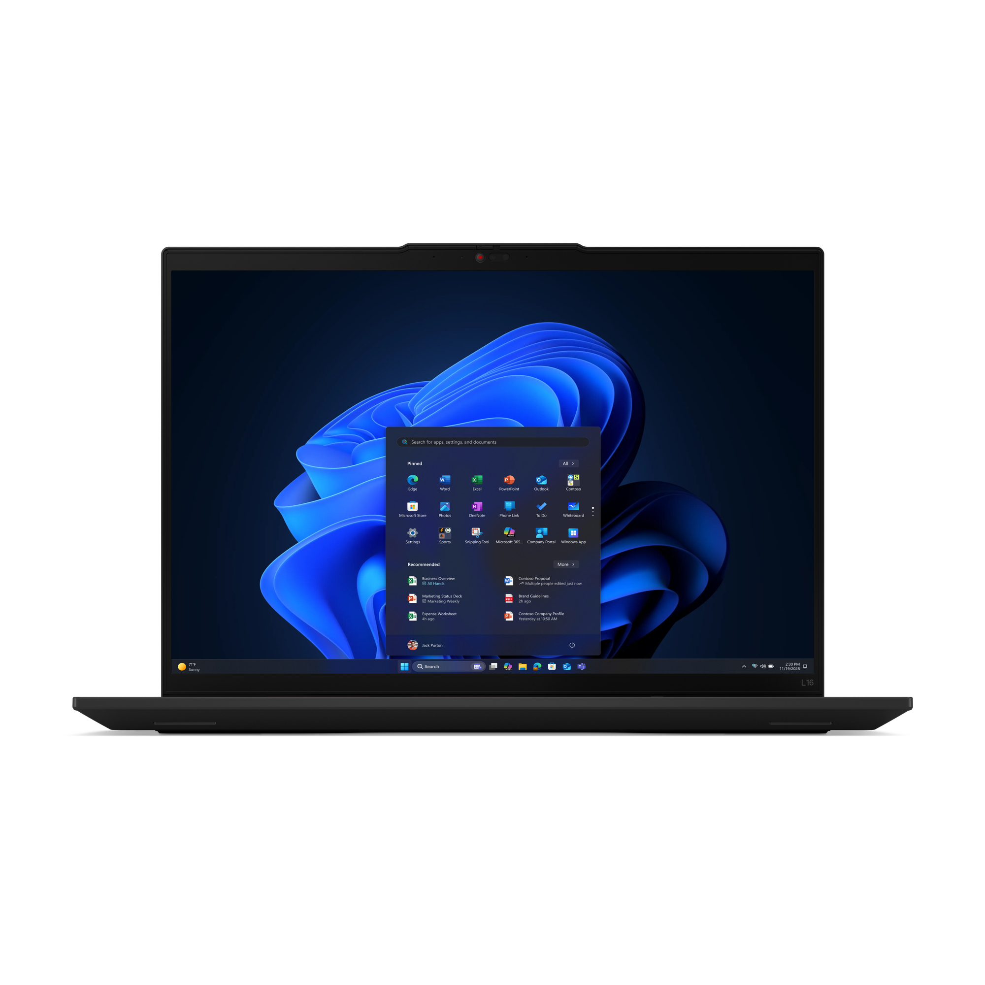 Lenovo ThinkPad L16 Gen 2 (AMD) AMD Ryzen™ 7 PRO PRO 250 Laptop 40,6 cm (16") WUXGA 16 GB DDR5-SDRAM 512 GB SSD Wi-Fi 7 (802.11be) Windows 11 Pro Węgierski Czarny - obrazek 5
