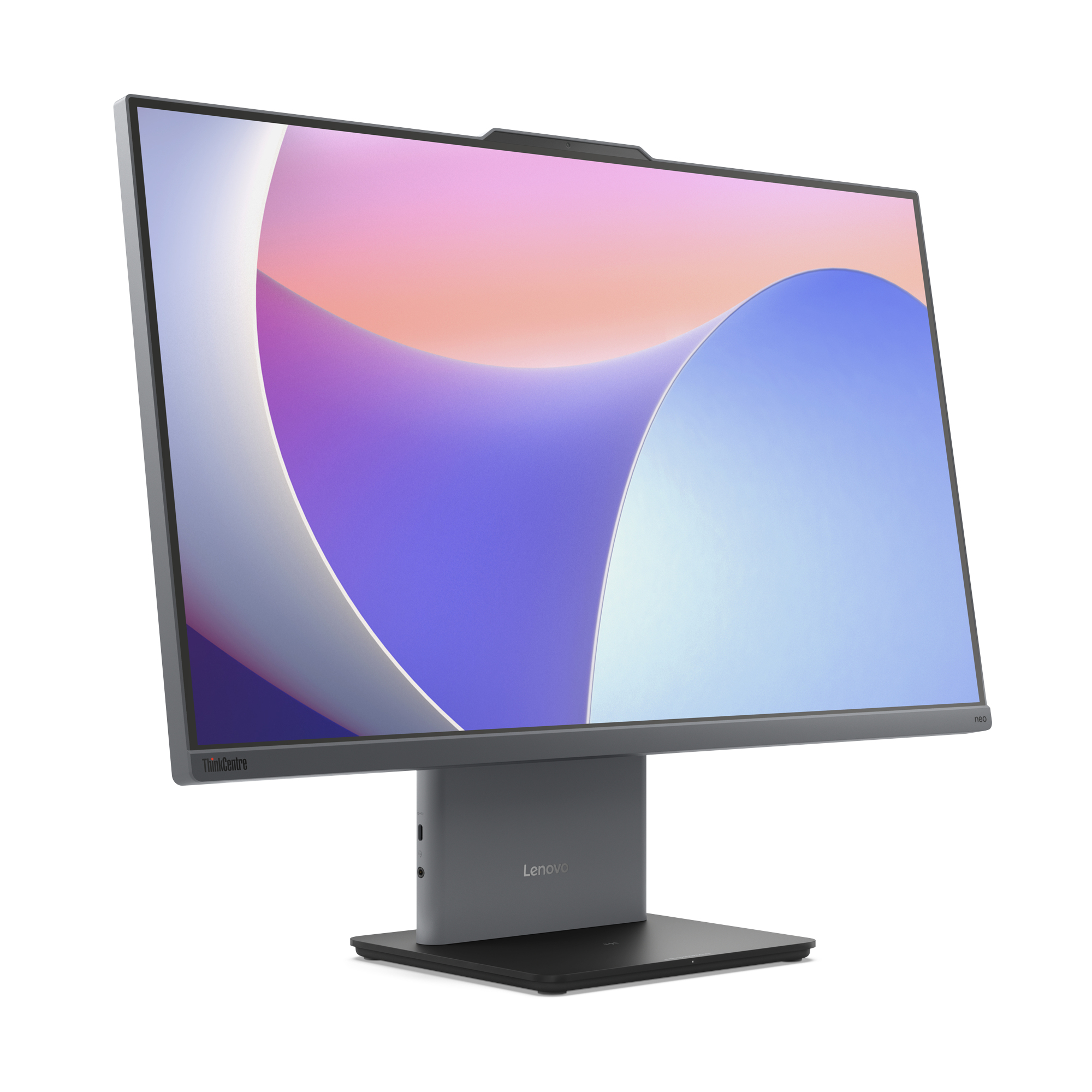Lenovo ThinkCentre neo 50a 27 Gen 5 Intel® Core™ i3 i3-1315U 68,6 cm (27") 1920 x 1080 px All-in-One PC 8 GB DDR5-SDRAM 512 GB SSD Windows 11 Pro Wi-Fi 6 (802.11ax) Szary - obrazek 2