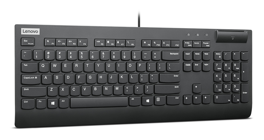 Lenovo Smartcard Wired Keyboard II klawiatura Dom/Biuro USB US English Czarny - obrazek 3