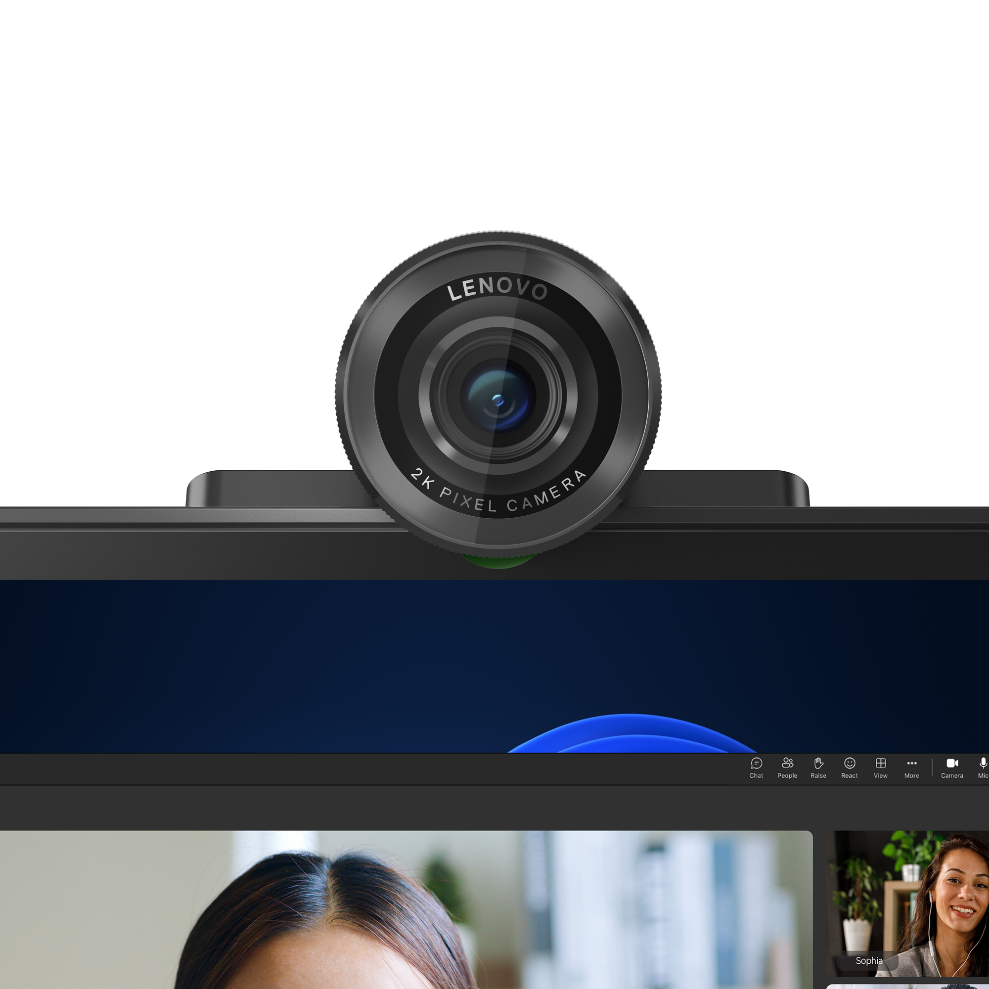 Lenovo 4XC1Q25245 kamera internetowa 4 MP 1920 x 1080 px USB-C Czarny - obrazek 2