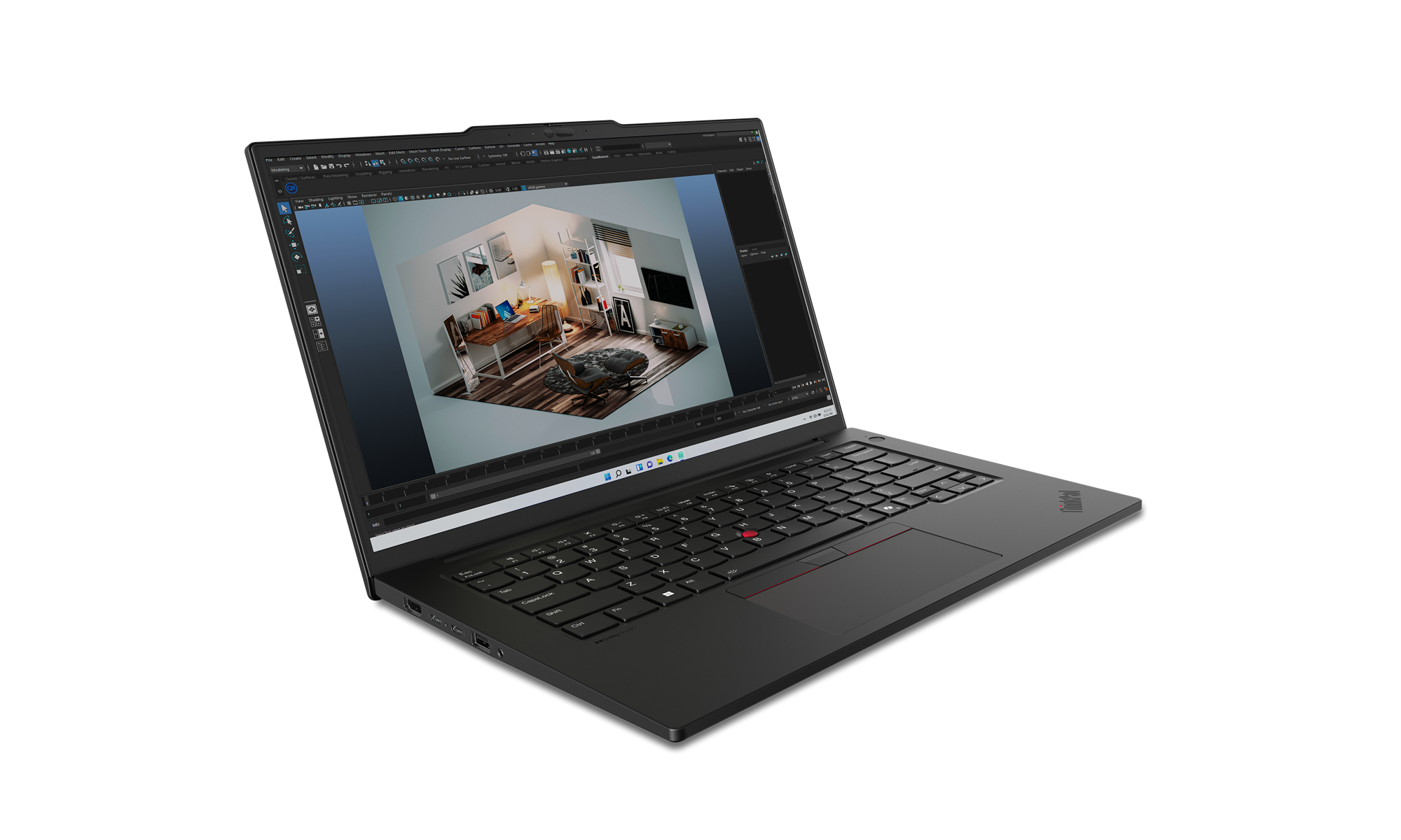 Lenovo ThinkPad P14s Gen 5 (Intel) Intel Core Ultra 7 165H Laptop 36,8 cm (14.5") WQXGA 32 GB DDR5-SDRAM 1 TB SSD NVIDIA RTX 500 Ada Wi-Fi 6E (802.11ax) Windows 11 Pro Angielski Czarny