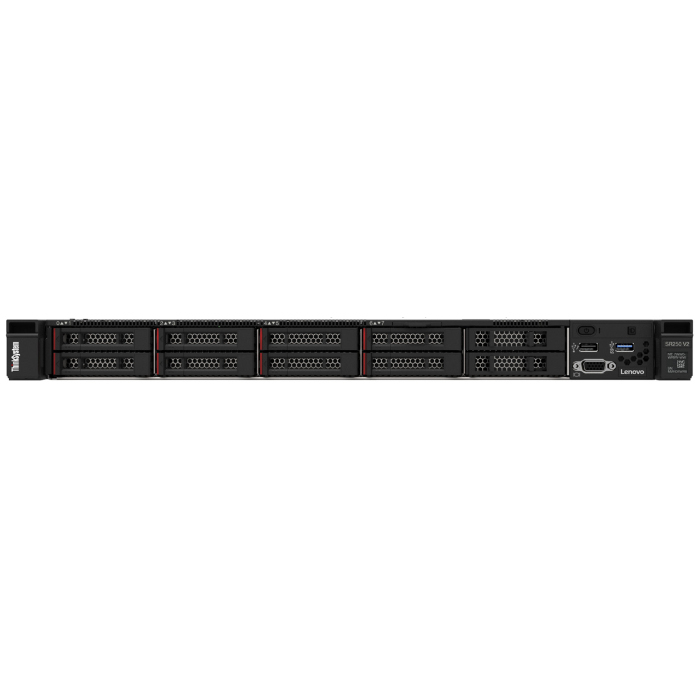 Lenovo ThinkSystem SR250 V2 serwer 0 GB Rack (1U) Intel Xeon E E-2334 3,4 GHz 16 GB DDR4-SDRAM 450 W