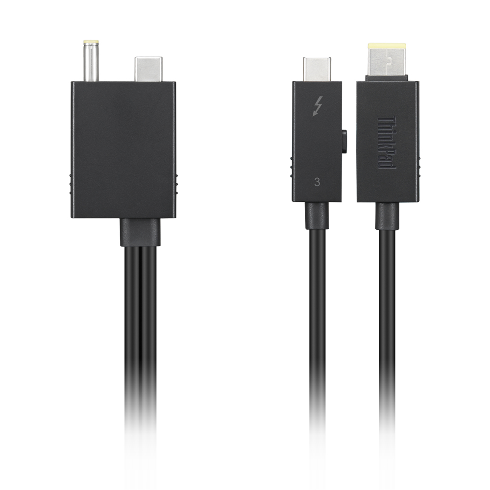 Lenovo 4X91K16970 kabel Thunderbolt 0,7 m 40 Gbit/s Czarny - obrazek 2