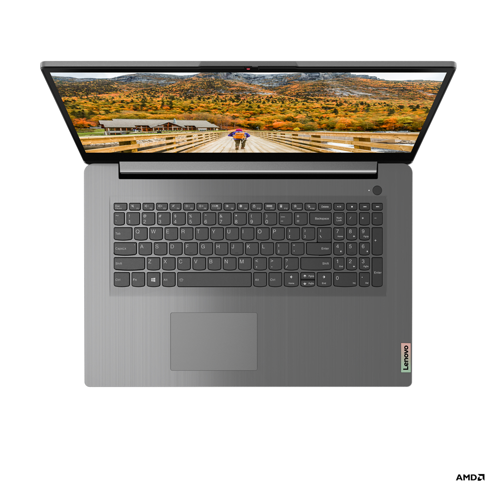 Lenovo IdeaPad 3 17ALC6 AMD Ryzen™ 5 5500U Laptop 43,9 cm (17.3") Full HD 8 GB DDR4-SDRAM 512 GB SSD Wi-Fi 5 (802.11ac) Angielski Szary