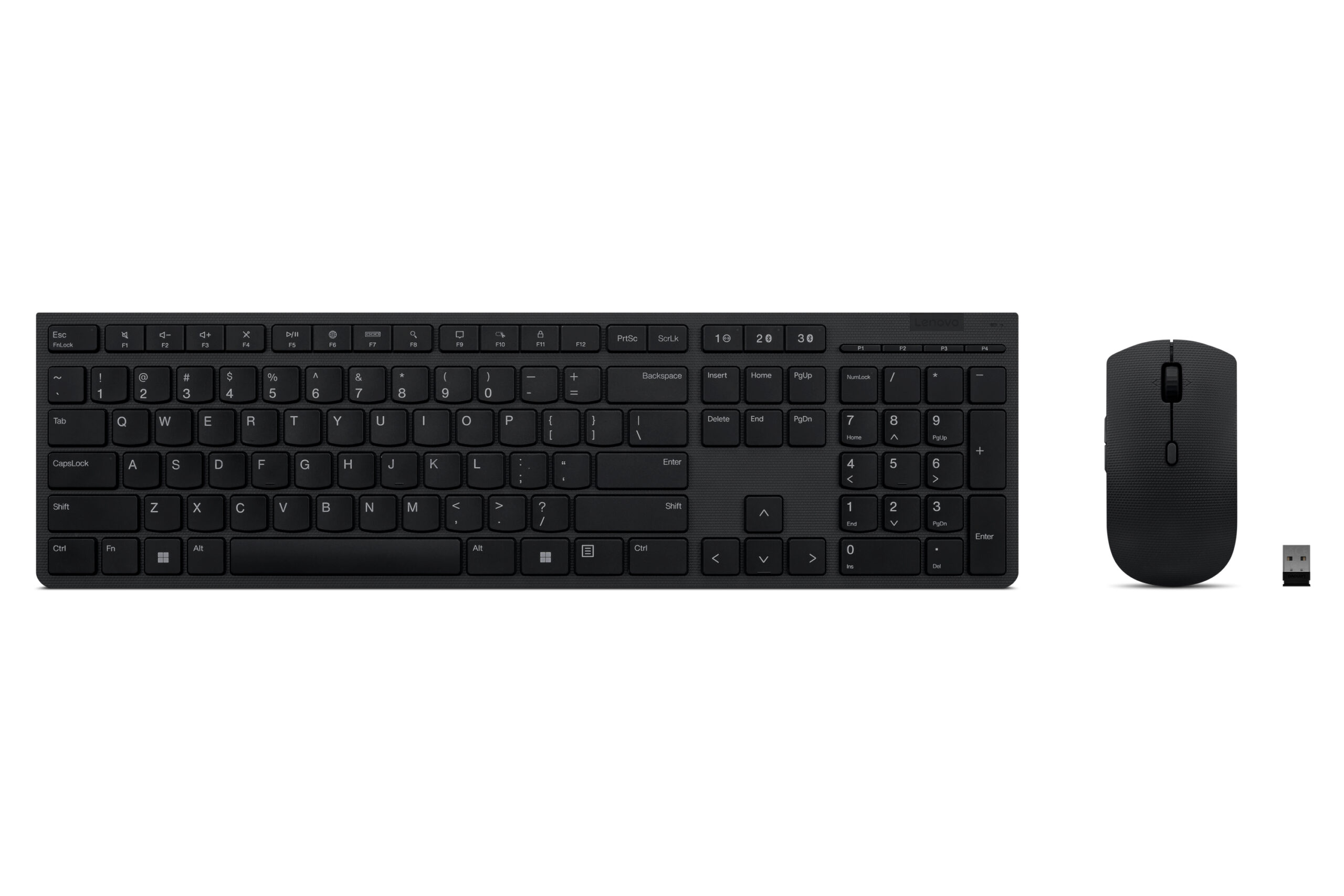 Lenovo 4X31K03931 klawiatura Dołączona myszka RF Wireless + Bluetooth US English Czarny