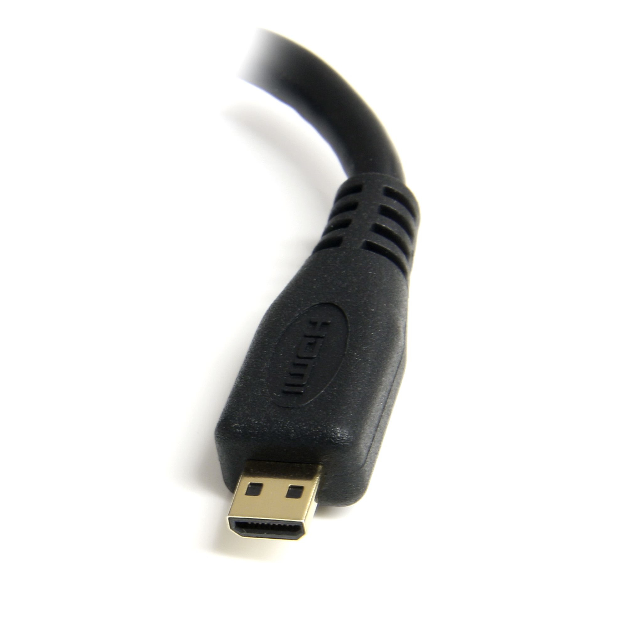 StarTech.com HDADFM5IN kabel HDMI 0,127 m HDMI Typu A (Standard) HDMI Typu D (Micro) Czarny - obrazek 3