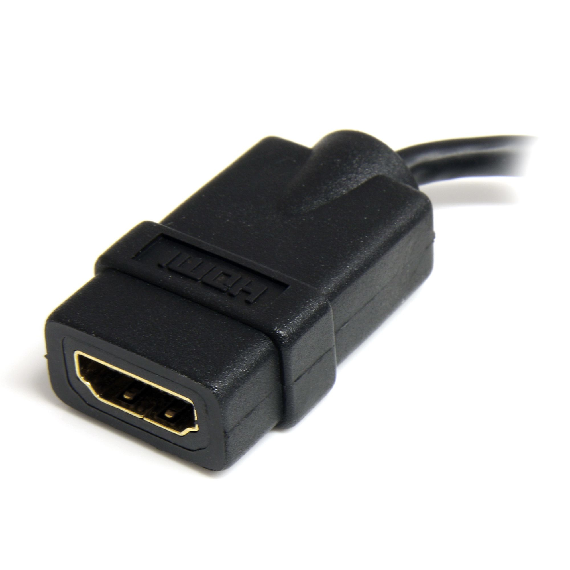 StarTech.com HDADFM5IN kabel HDMI 0,127 m HDMI Typu A (Standard) HDMI Typu D (Micro) Czarny - obrazek 2
