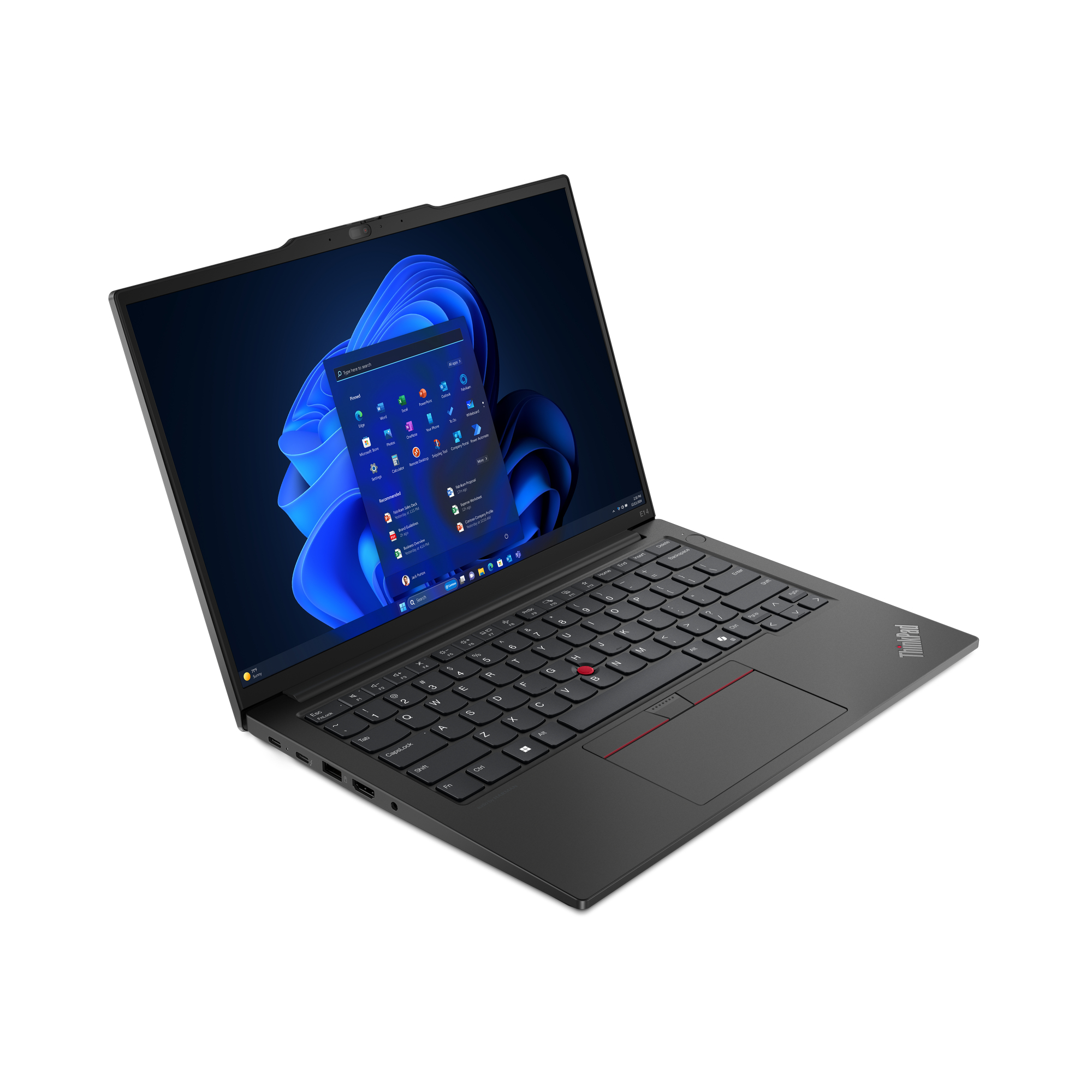 Lenovo ThinkPad E14 Gen 6 (Intel) Intel Core Ultra 7 155H Laptop 35,6 cm (14") WUXGA 16 GB DDR5-SDRAM 512 GB SSD Wi-Fi 6E (802.11ax) Windows 11 Pro Angielski Czarny - obrazek 3