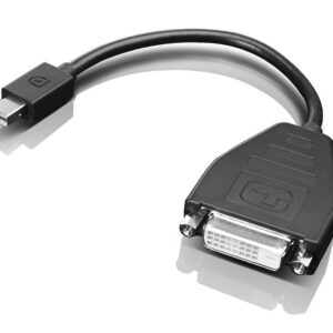 Lenovo 0B47090 adapter kablowy 0,2 m Mini-DisplayPort SL-DVI Czarny