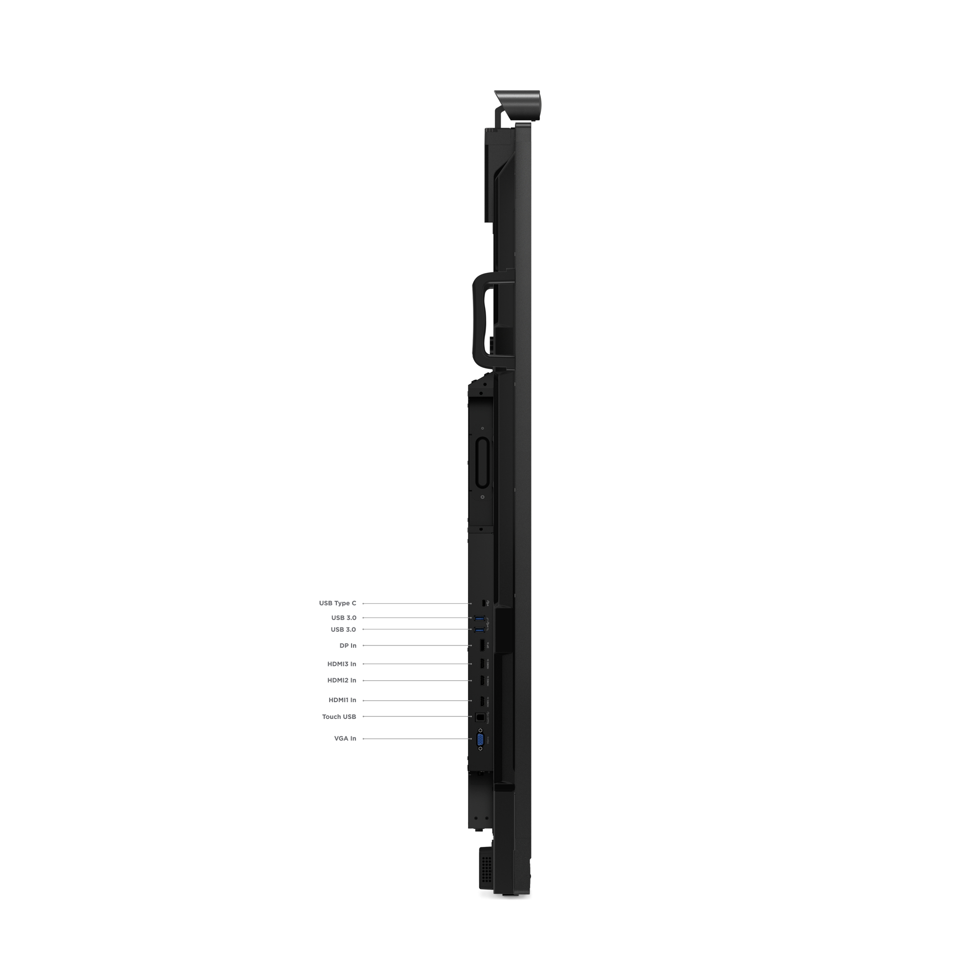 Lenovo ThinkVision T75 monitor komputerowy 190,5 cm (75") 3840 x 2160 px 4K Ultra HD LED Ekran dotykowy Czarny - obrazek 4