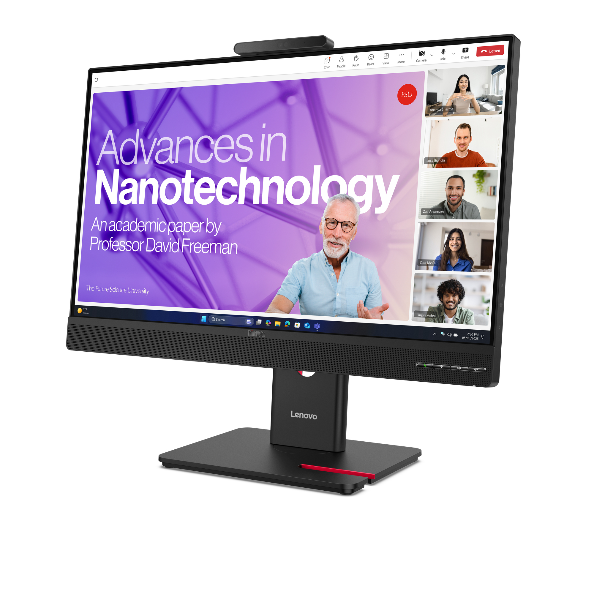 Lenovo ThinkVision T27QD-4v monitor komputerowy 68,6 cm (27") 2560 x 1440 px Quad HD LCD Czarny - obrazek 3