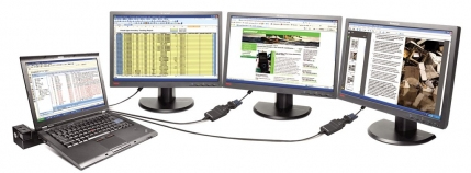Lenovo USB 3.0 - DVI/VGA zewnętrzna karta graficzna usb 2048 x 1152 px Czarny - obrazek 5