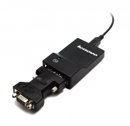 Lenovo USB 3.0 - DVI/VGA zewnętrzna karta graficzna usb 2048 x 1152 px Czarny - obrazek 3