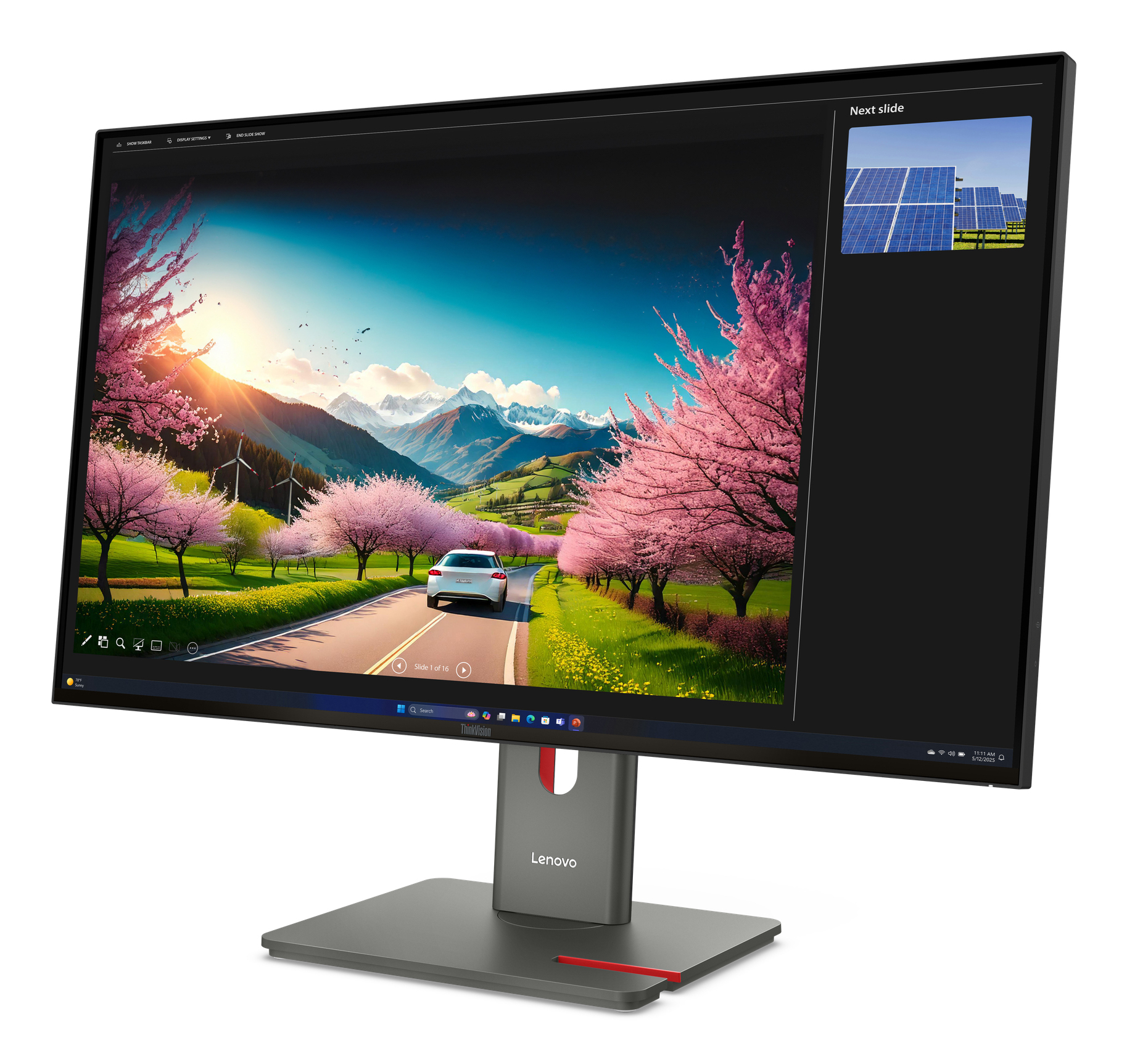 Lenovo ThinkVision P32UD-40 monitor komputerowy 80 cm (31.5") 3840 x 2160 px 4K Ultra HD LCD Czarny - obrazek 3
