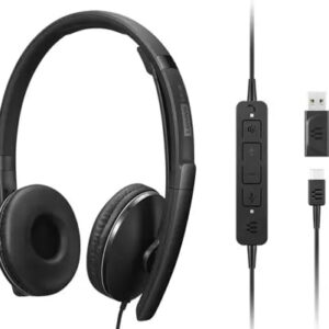Lenovo 4XD1M45627 słuchawki/zestaw słuchawkowy Przewodowa Opaska na głowę USB Type-C Czarny
