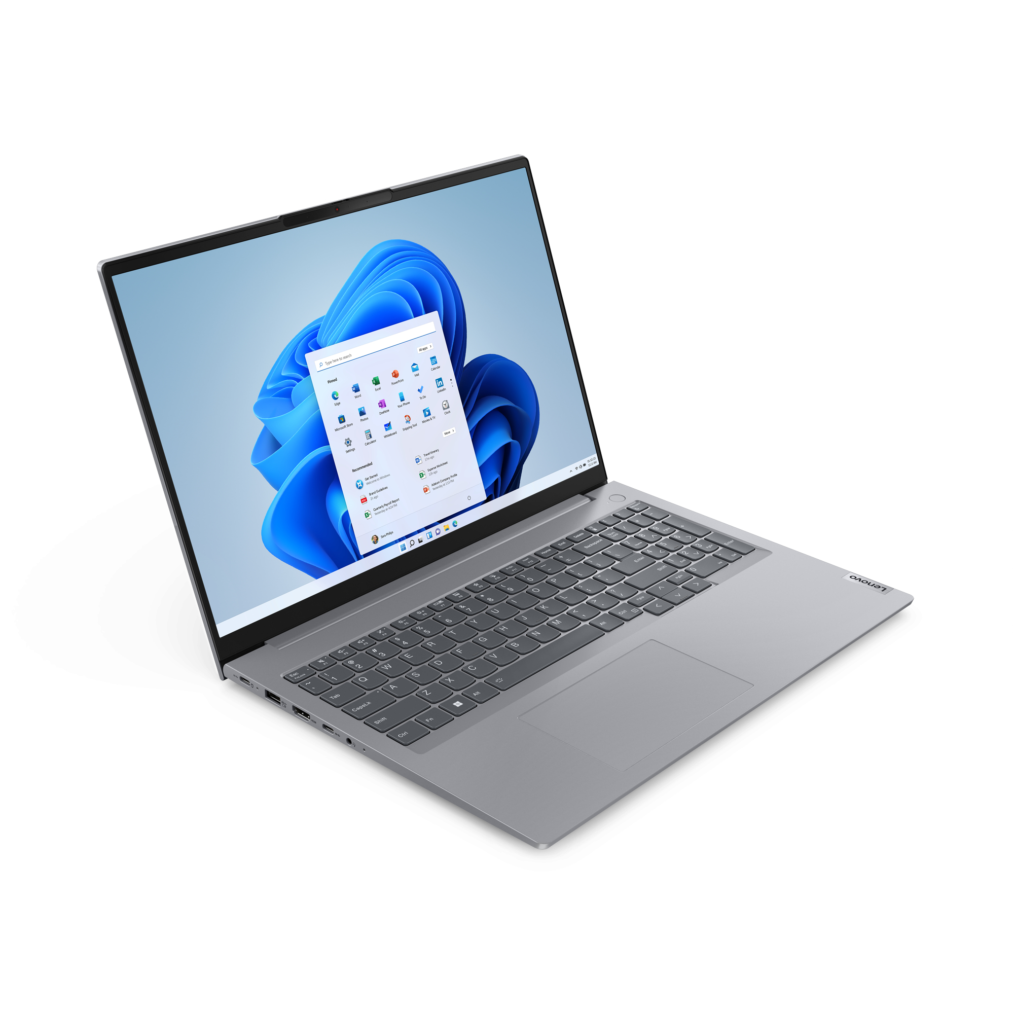 Lenovo ThinkBook 16 G6 IRL AMD Ryzen™ 5 7530U Laptop 40,6 cm (16") WUXGA 16 GB DDR4-SDRAM 512 GB SSD Wi-Fi 6 (802.11ax) Windows 11 Home Angielski Szary - obrazek 2