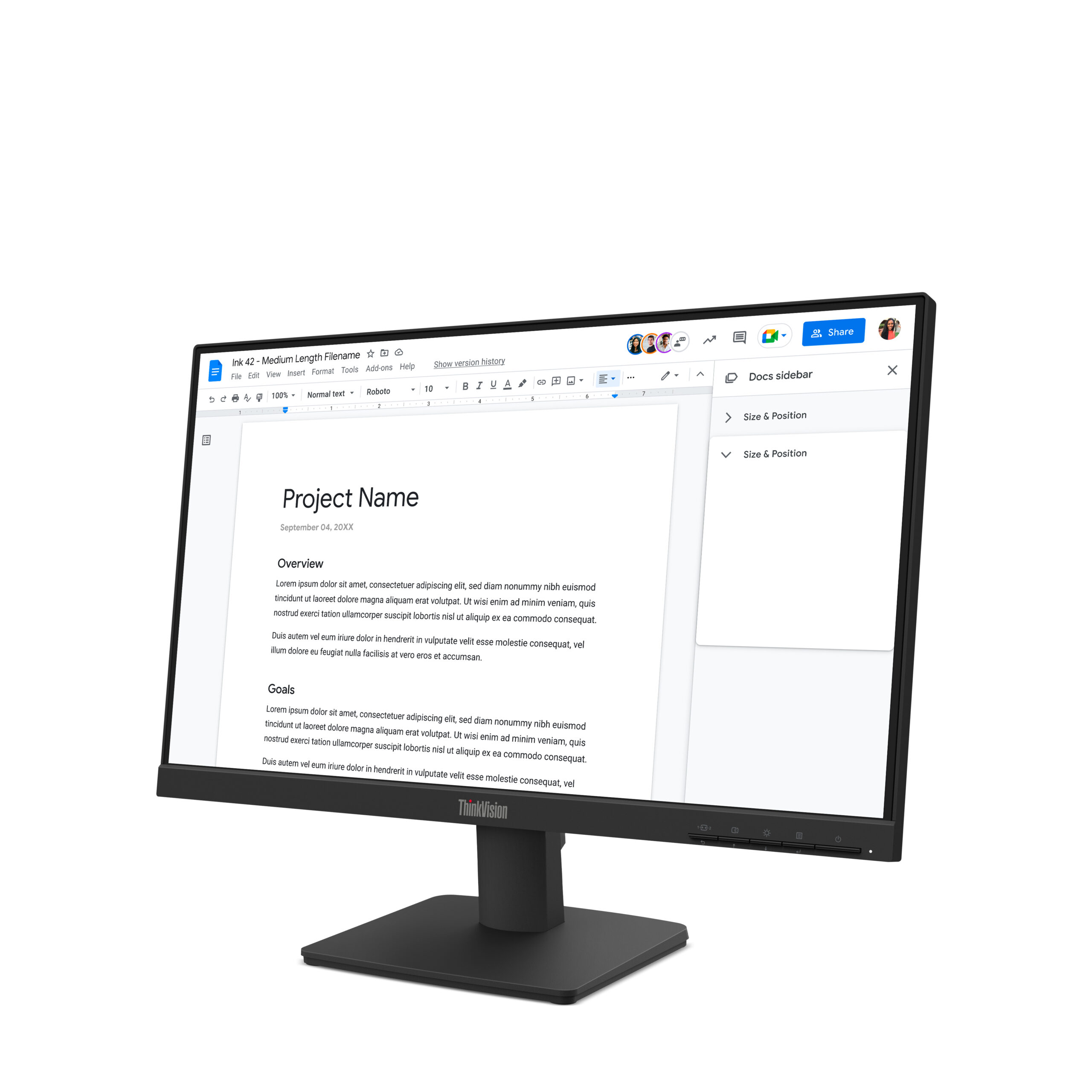 Lenovo ThinkVision S22-4e monitor komputerowy 54,6 cm (21.5") 1920 x 1080 px Full HD LED Czarny - obrazek 2