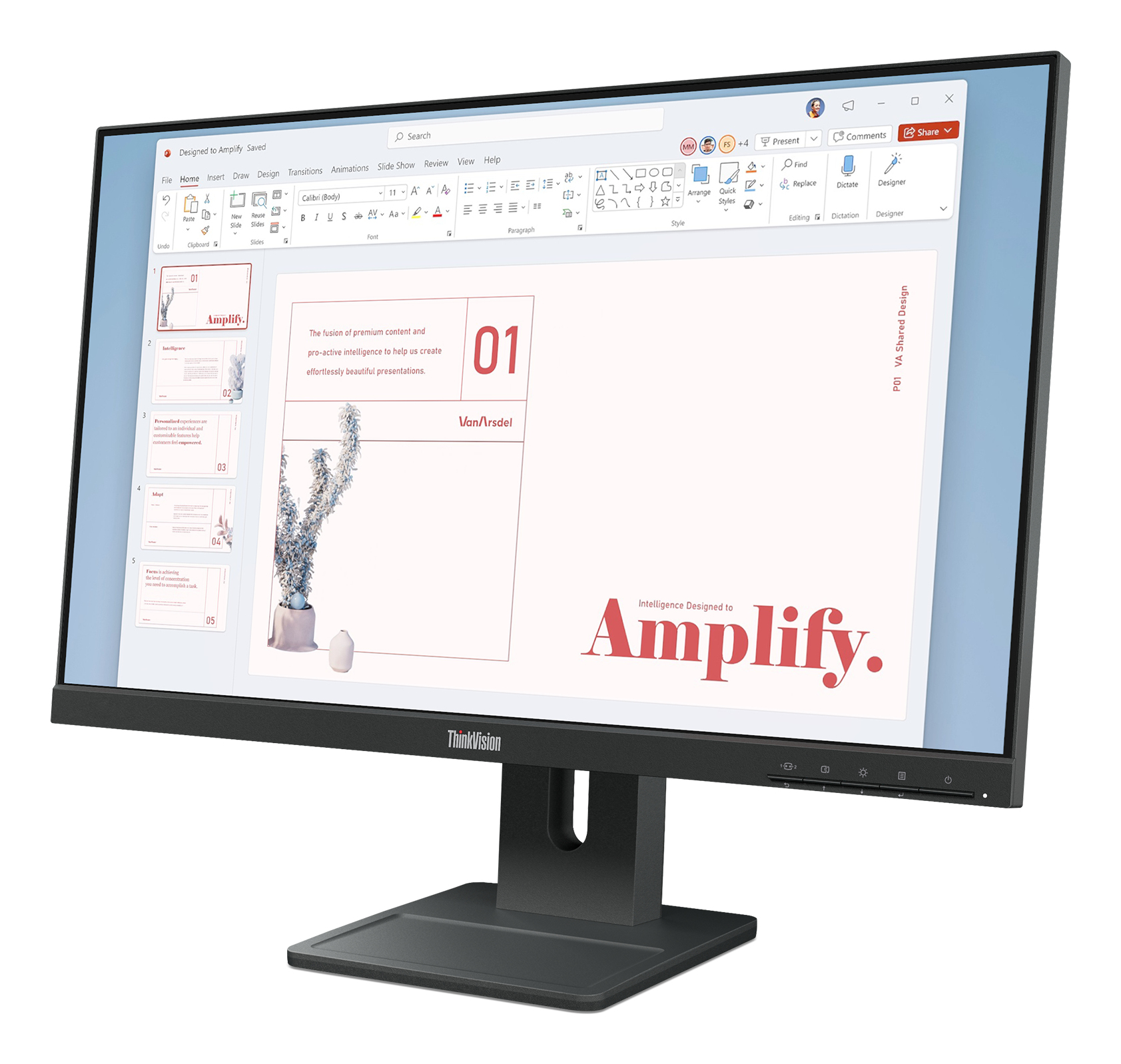 Lenovo ThinkVision E24-40 monitor komputerowy 60,5 cm (23.8") 1920 x 1080 px Full HD LCD Czarny - obrazek 2