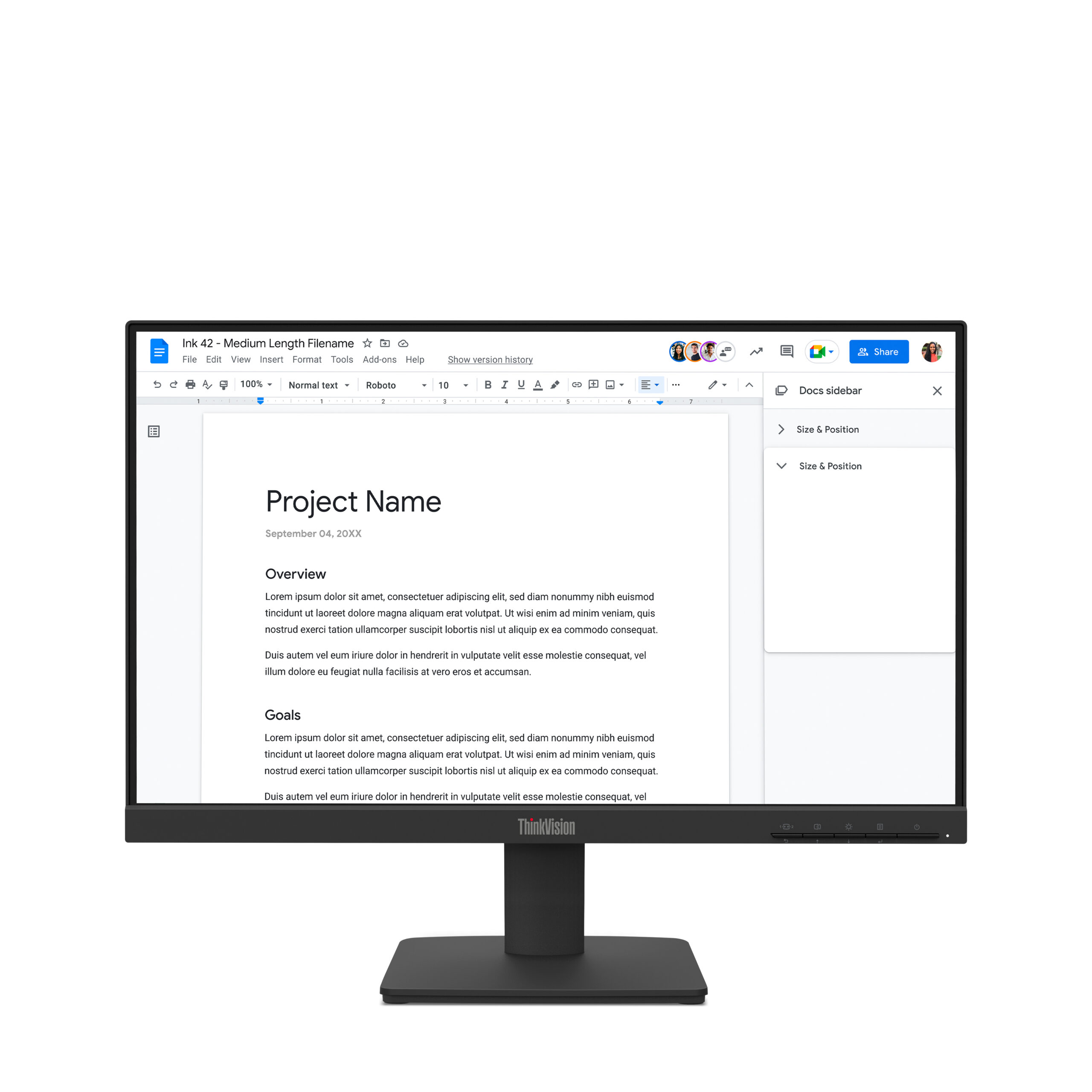 Lenovo ThinkVision S22-4e monitor komputerowy 54,6 cm (21.5") 1920 x 1080 px Full HD LED Czarny