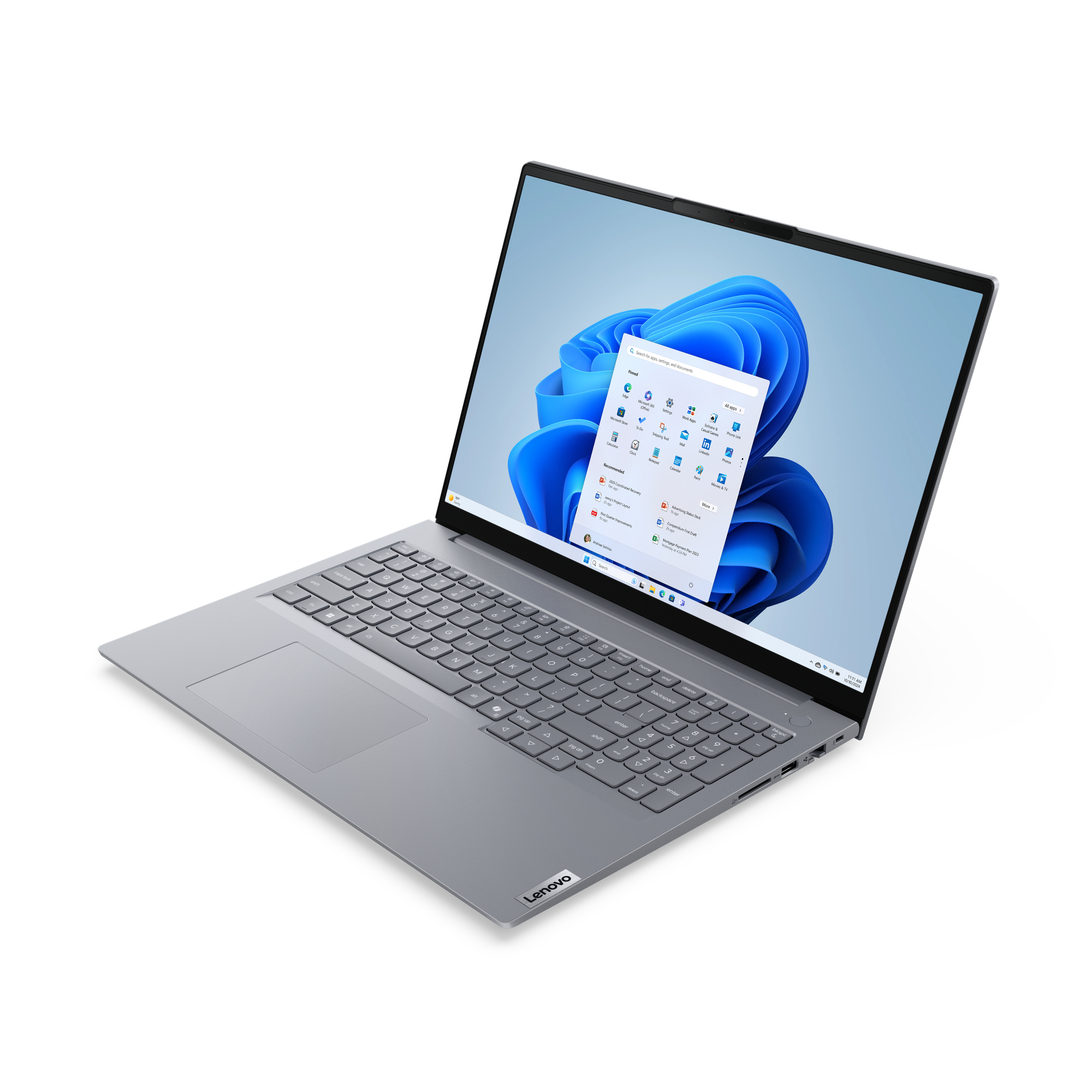 Lenovo ThinkBook 16 G8 IAL Intel Core Ultra 5 225U Laptop 40,6 cm (16") WUXGA 16 GB DDR5-SDRAM 512 GB SSD Wi-Fi 6E (802.11ax) Windows 11 Pro Angielski Szary - obrazek 3