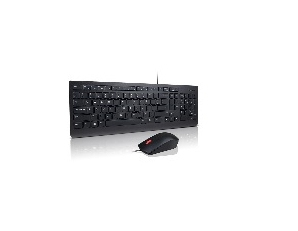 Lenovo 4X30L79892 klawiatura Dołączona myszka Uniwersalne USB QWERTY Duński Czarny