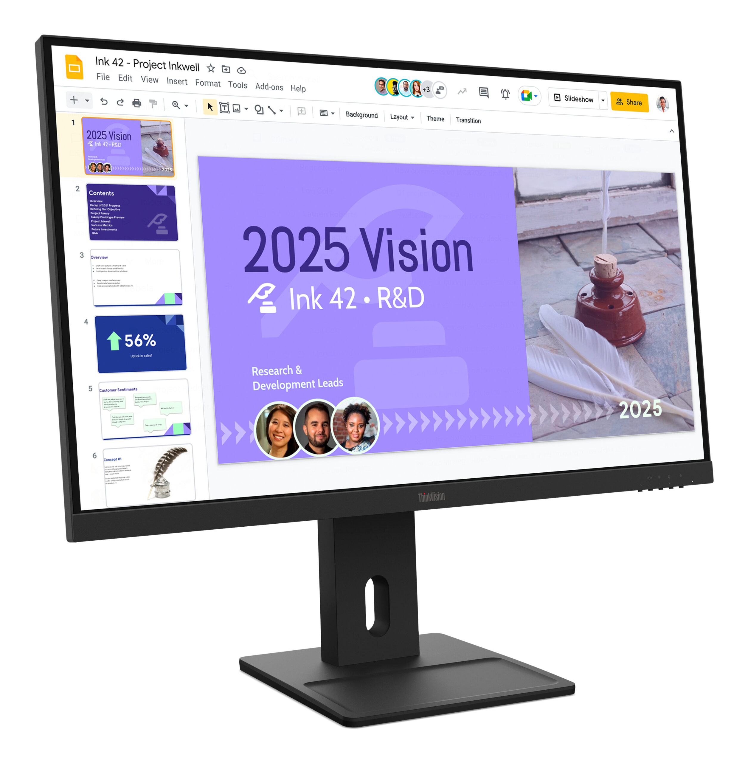 Lenovo ThinkVision E27Q-40 monitor komputerowy 68,6 cm (27") 2560 x 1440 px Quad HD LCD Czarny - obrazek 2