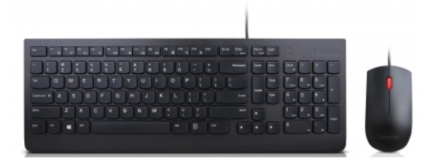 Lenovo 4X30L79908 klawiatura Dołączona myszka Uniwersalne USB QWERTY Norweski Czarny - obrazek 2