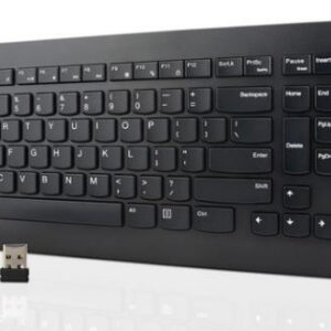 Lenovo 4X30M39497 klawiatura Dołączona myszka Uniwersalne RF Wireless QWERTY US English Czarny