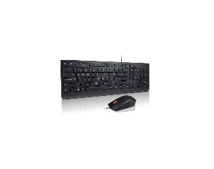 Lenovo 4X30L79922 klawiatura Dołączona myszka Uniwersalne USB QWERTY Czarny