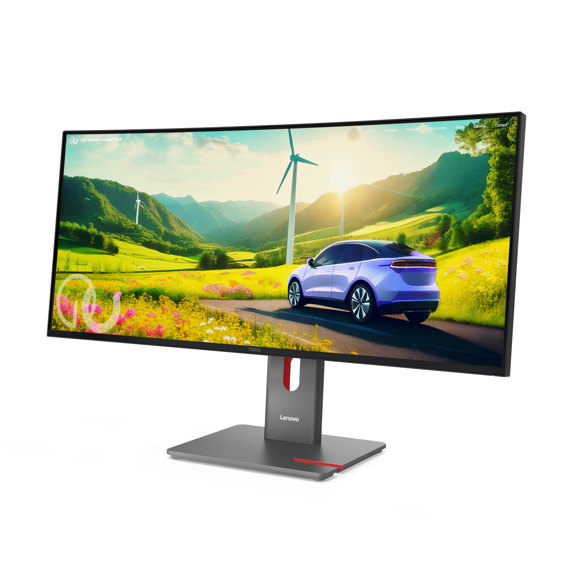 Lenovo ThinkVision P34WD-40 monitor komputerowy 86,4 cm (34") 3440 x 1440 px Wide Quad HD LCD Czarny - obrazek 2