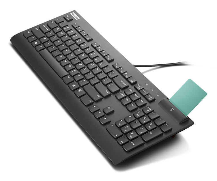 Lenovo Smartcard Wired Keyboard II klawiatura Dom/Biuro USB US English Czarny - obrazek 2