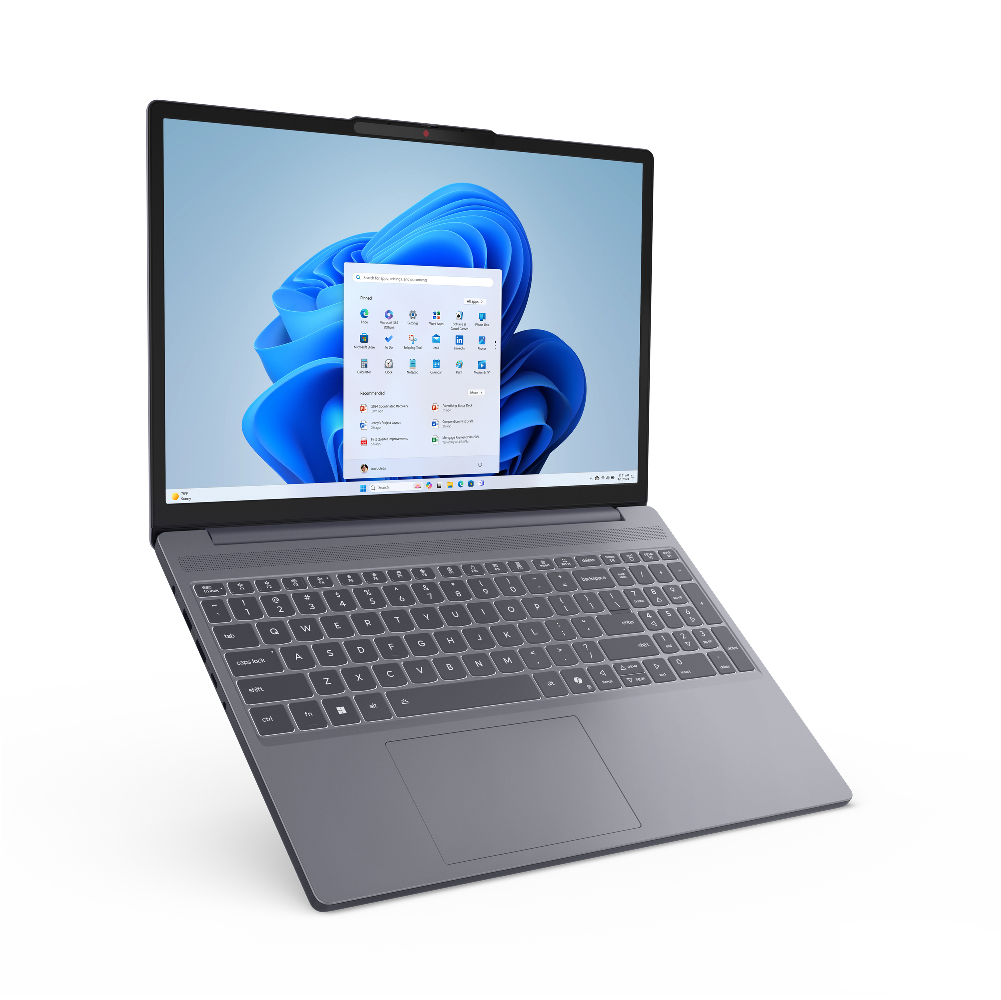 Lenovo IdeaPad Slim 3 15IRH10 Intel® Core™ i7 i7-13620H Laptop 38,9 cm (15.3") WUXGA 16 GB DDR5-SDRAM 1 TB SSD Wi-Fi 6 (802.11ax) Angielski Szary - obrazek 5