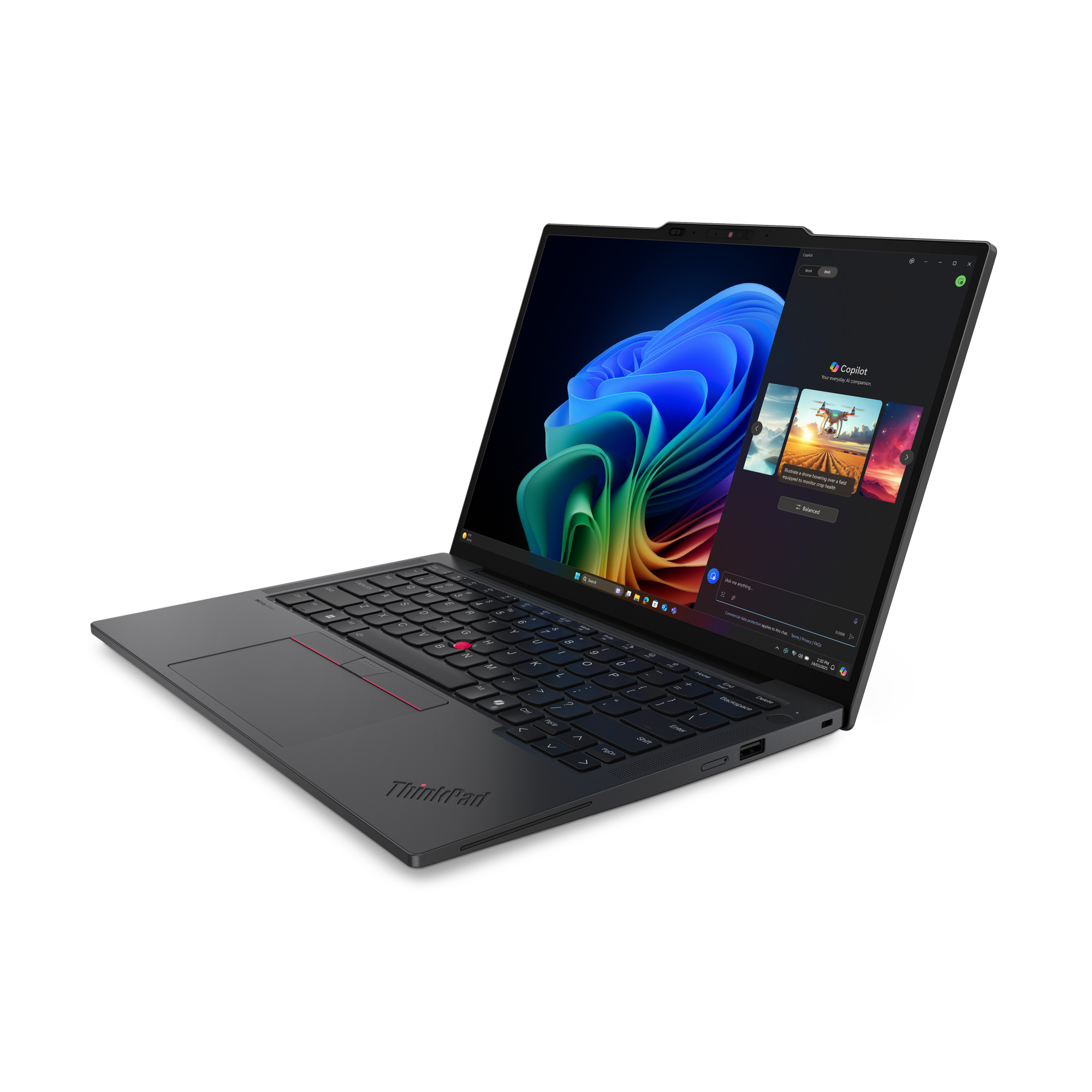 Lenovo ThinkPad X13 Gen 6 (AMD) Copilot+ PC AMD Ryzen AI 7 350 Laptop 33,8 cm (13.3") WUXGA 32 GB LPDDR5x-SDRAM 1 TB SSD Wi-Fi 7 (802.11be) Windows 11 Pro Angielski Czarny - obrazek 4