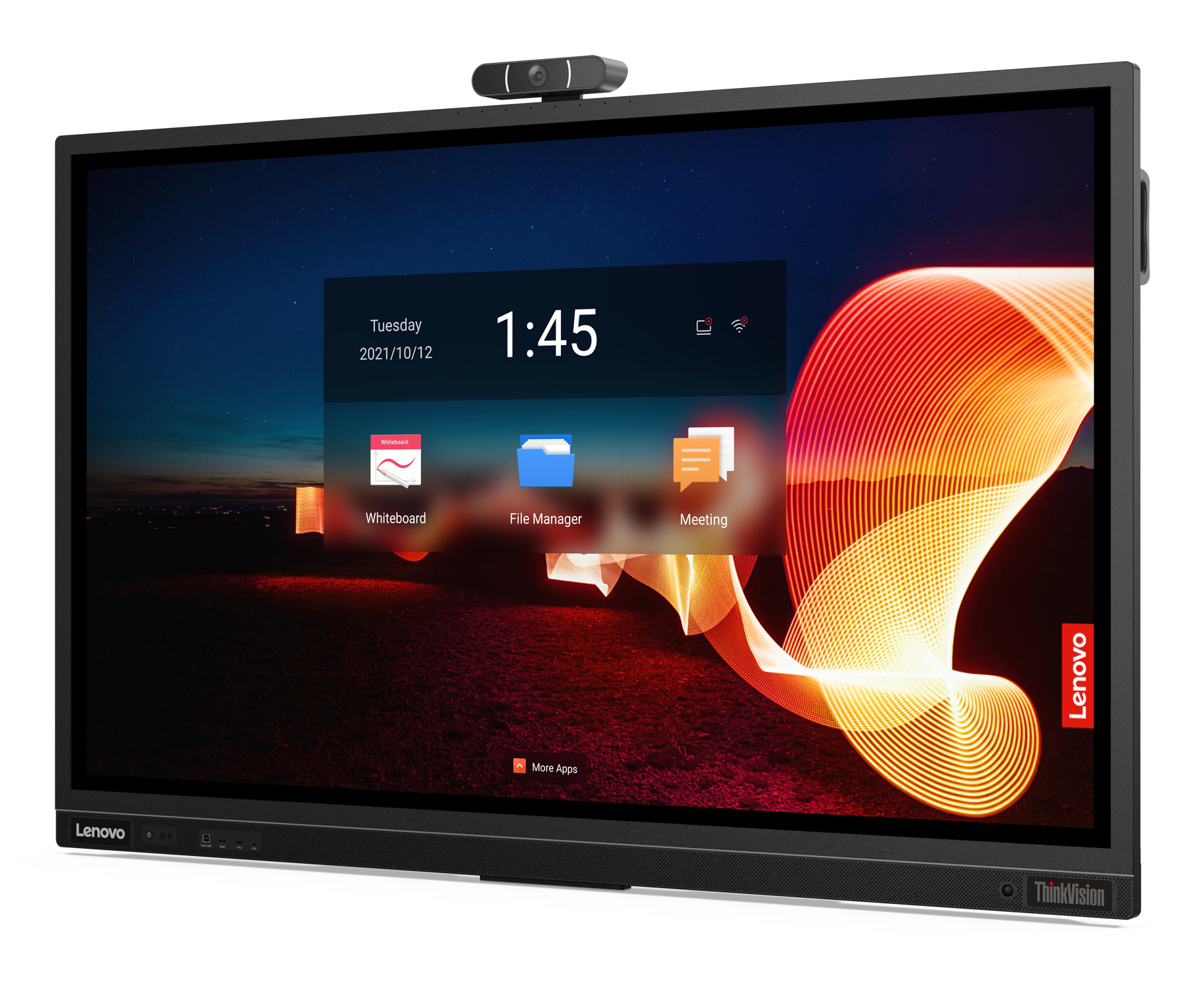 Lenovo ThinkVision T65 monitor komputerowy 165,1 cm (65") 3840 x 2160 px 4K Ultra HD LED Ekran dotykowy Czarny - obrazek 5