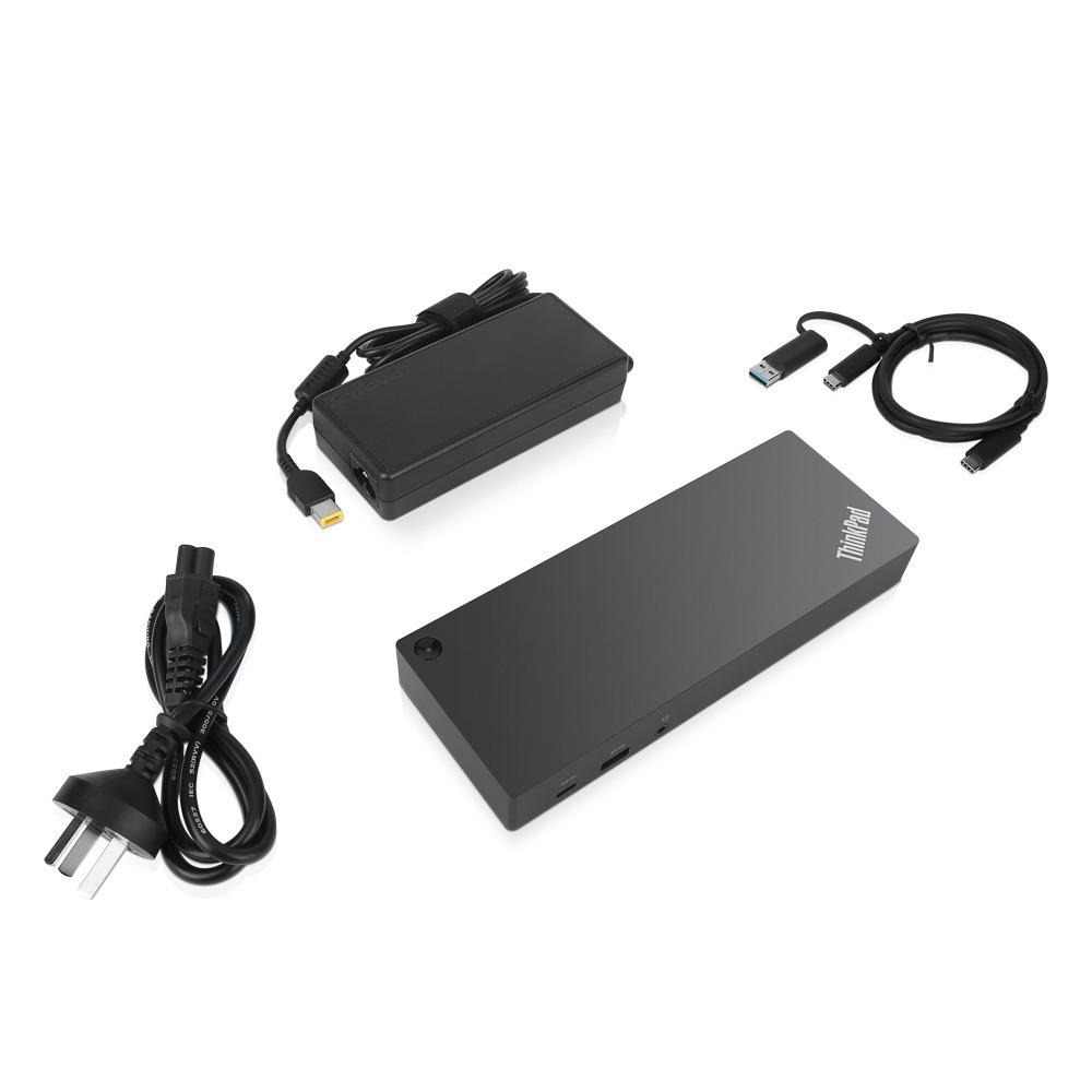 Lenovo 40AF0135UK stacja dokująca Przewodowa USB 3.2 Gen 1 (3.1 Gen 1) Type-C Czarny - obrazek 5