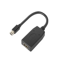 Lenovo 4X90Q93976 adapter kablowy Mini DisplayPort HDMI Czarny