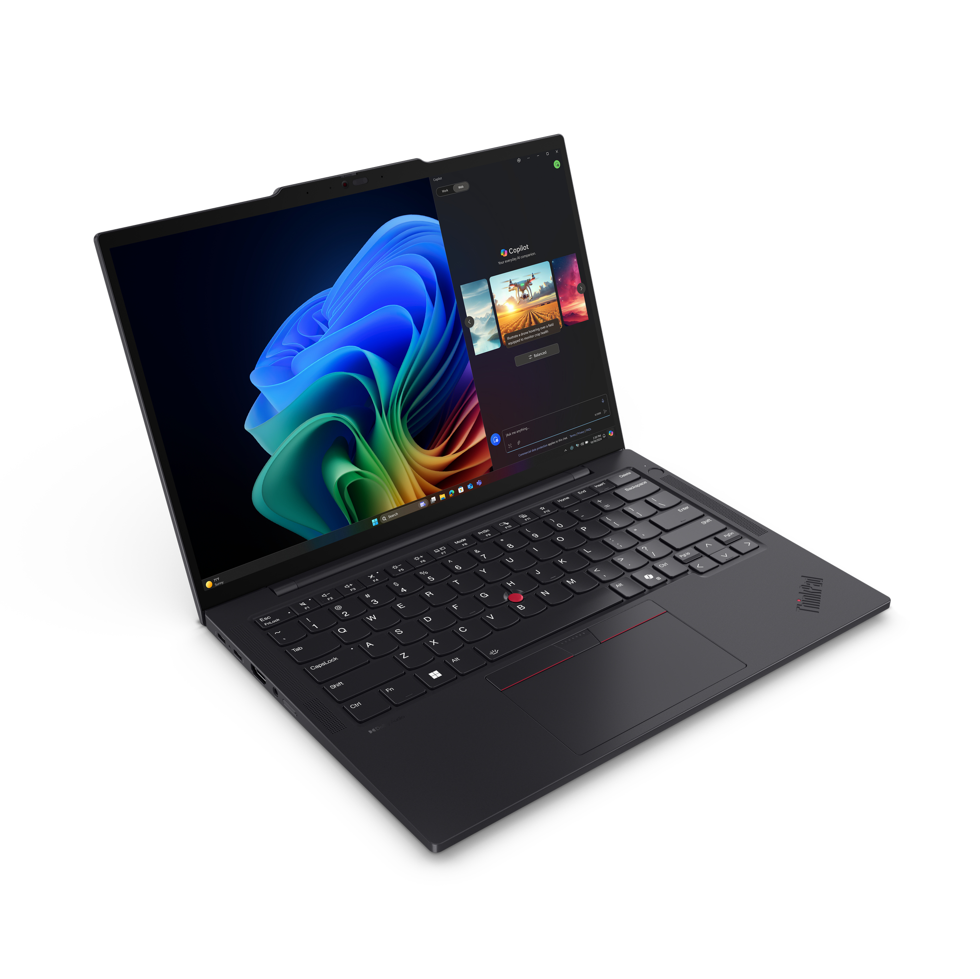 Lenovo ThinkPad T14s Gen 6 (AMD) Copilot+ PC AMD Ryzen AI 7 350 Laptop 35,6 cm (14") WUXGA 16 GB LPDDR5x-SDRAM 512 GB SSD Wi-Fi 7 (802.11be) Windows 11 Pro Francuski Czarny - obrazek 4
