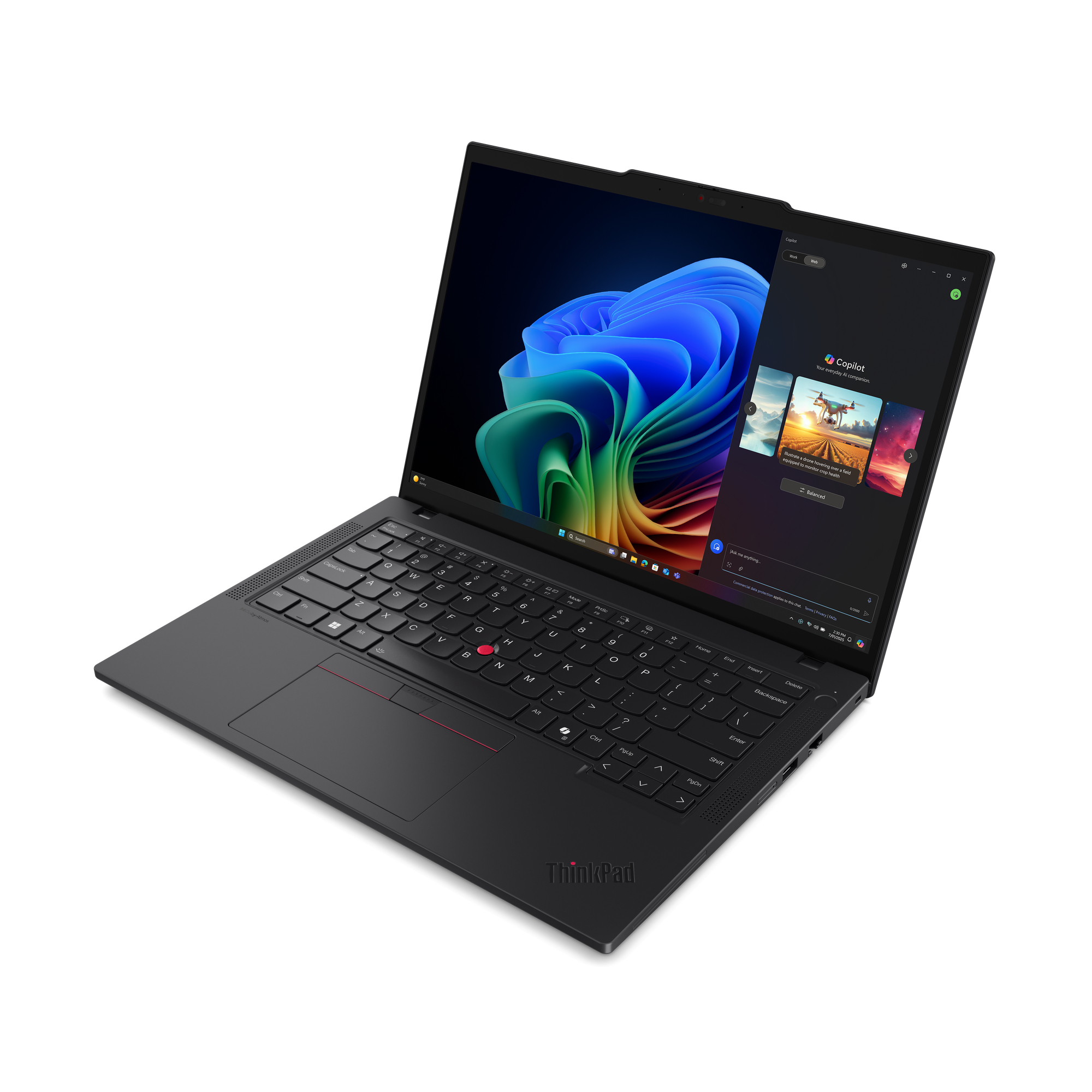 Lenovo ThinkPad T14 Gen 6 (AMD) Copilot+ PC AMD Ryzen AI 5 PRO 340 Laptop 35,6 cm (14") Ekran dotykowy WUXGA 16 GB DDR5-SDRAM 512 GB SSD Wi-Fi 7 (802.11be) Windows 11 Pro Czarny - obrazek 5