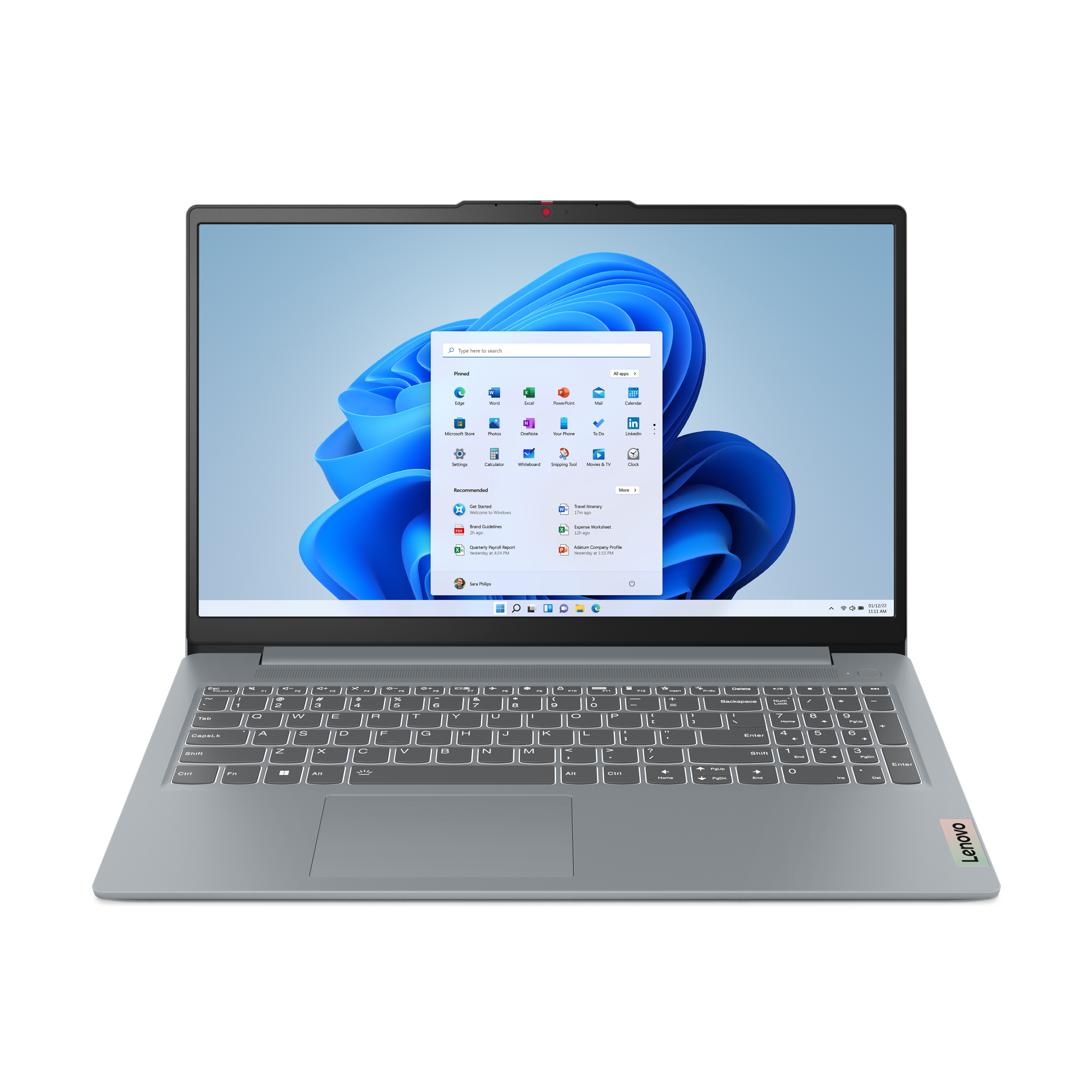 Lenovo IdeaPad Slim 3 15IAH8 Intel® Core™ i5 i5-12450H Laptop 39,6 cm (15.6") Full HD 8 GB LPDDR5-SDRAM 512 GB SSD Wi-Fi 5 (802.11ac) Angielski Szary