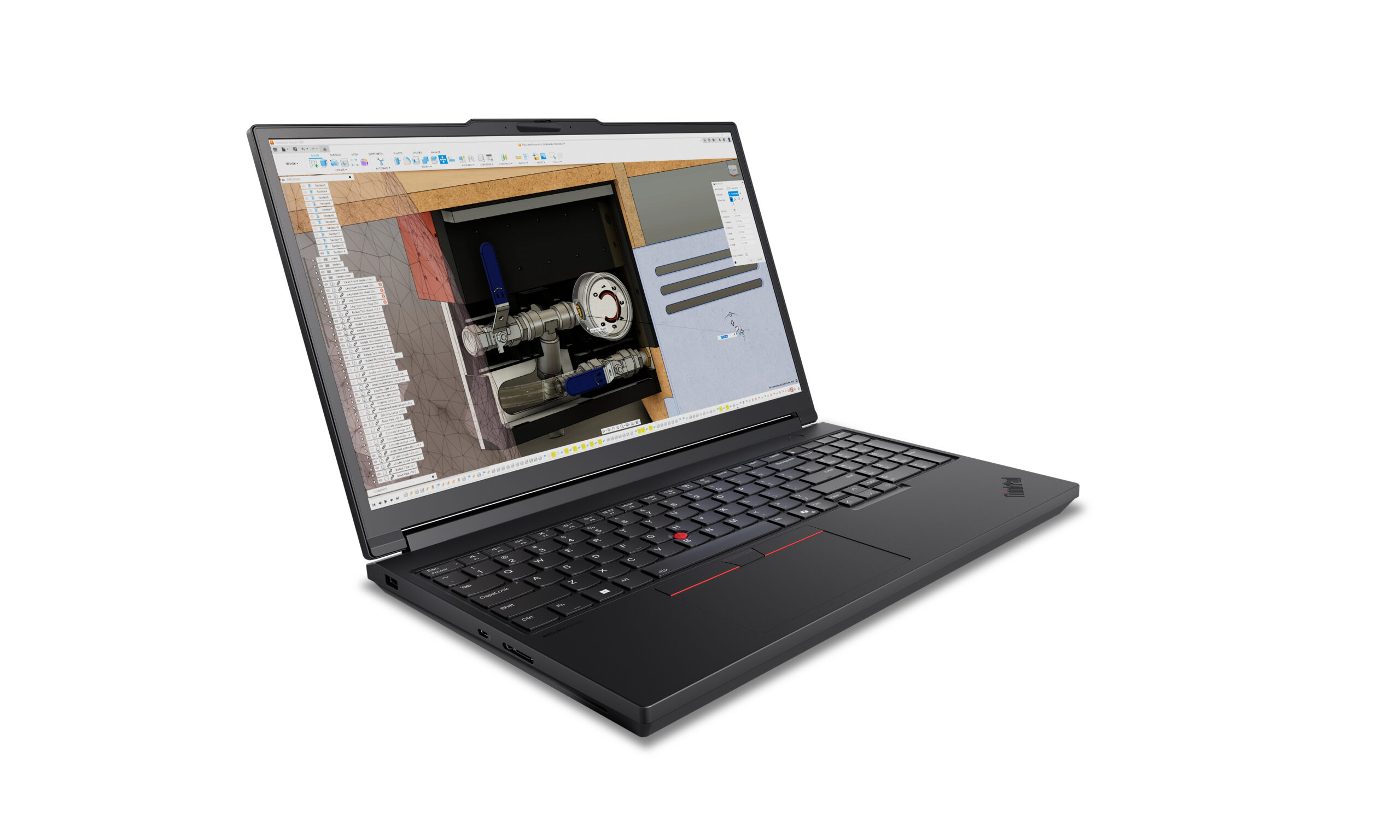 Lenovo ThinkPad T16g Gen 3 Intel Core Ultra 9 275HX Mobilna stacja robocza 40,6 cm (16") WUXGA 64 GB DDR5-SDRAM 1 TB SSD NVIDIA GeForce RTX 5080 Wi-Fi 7 (802.11be) Windows 11 Pro Niemiecki Czarny - obrazek 3