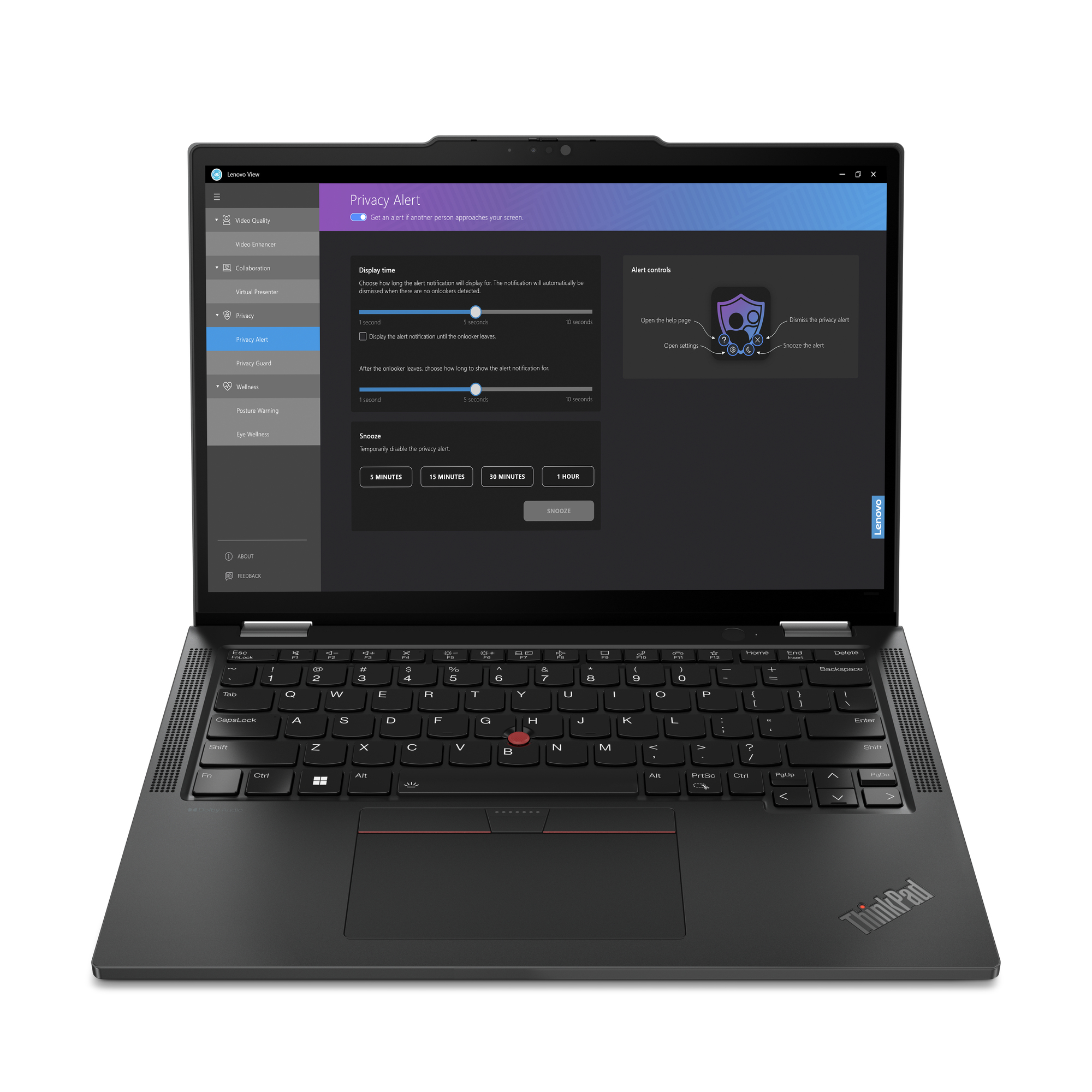 Lenovo ThinkPad X13 2-in-1 Gen 5 Intel Core Ultra 7 155U Hybryda (2w1) 33,8 cm (13.3") Ekran dotykowy WUXGA 32 GB LPDDR5x-SDRAM 1 TB SSD Wi-Fi 6E (802.11ax) Windows 11 Pro Angielski Czarny - obrazek 4