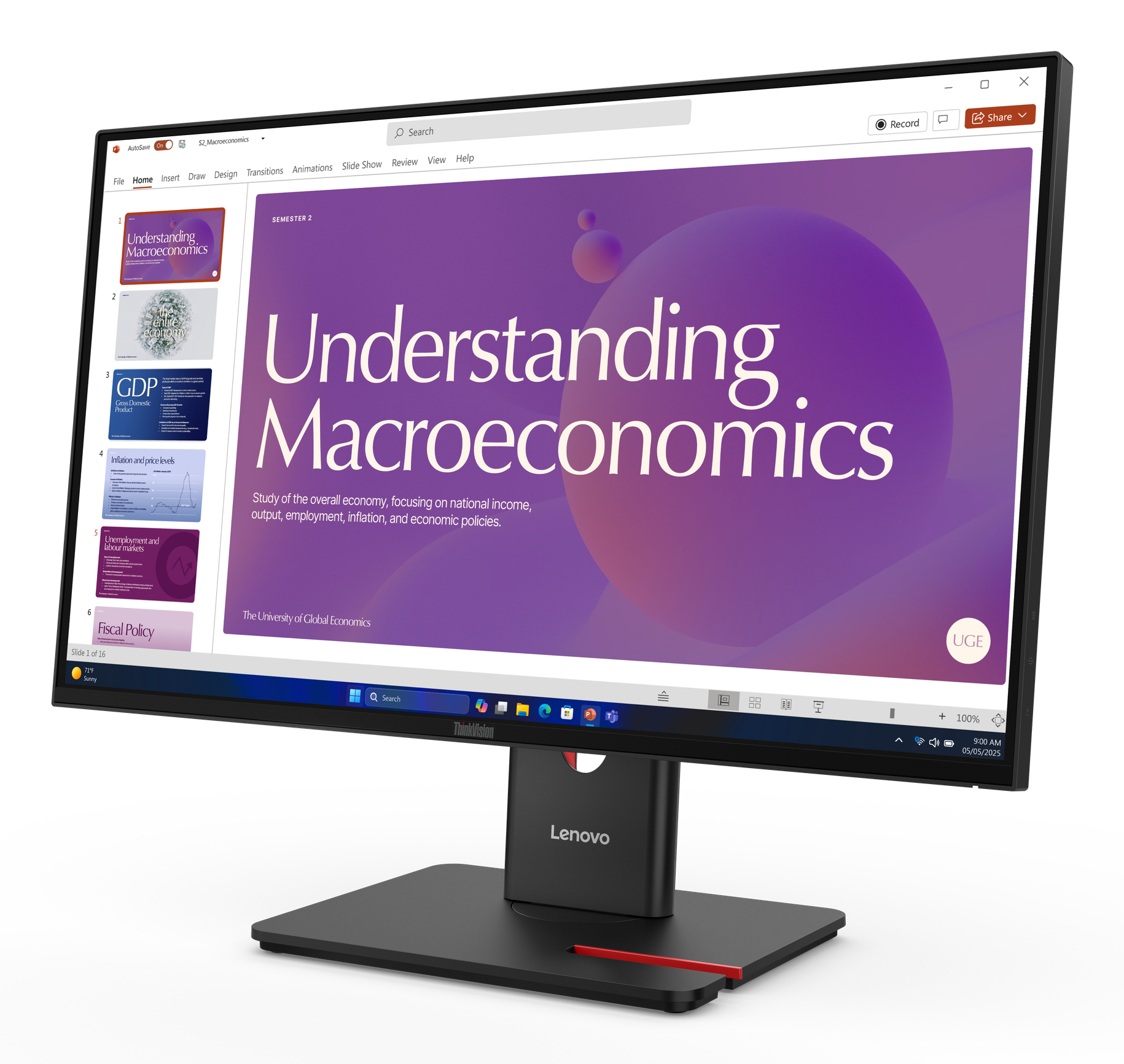 Lenovo ThinkVision T24D-40 monitor komputerowy 60,5 cm (23.8") 1920 x 1080 px Full HD LCD Czarny - obrazek 2