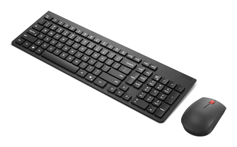 Lenovo 4X31R64491 klawiatura Dołączona myszka Biuro RF Wireless Czarny - obrazek 2