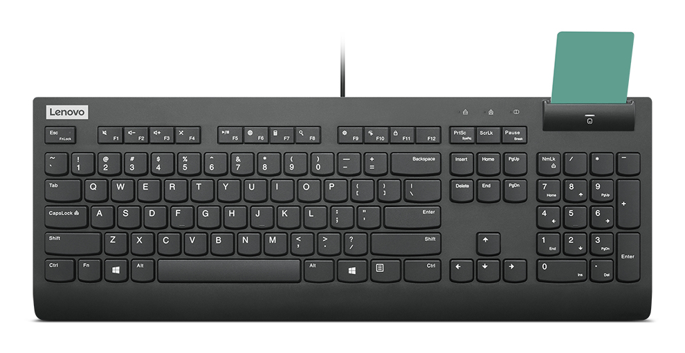 Lenovo Smartcard Wired Keyboard II klawiatura Dom/Biuro USB US English Czarny
