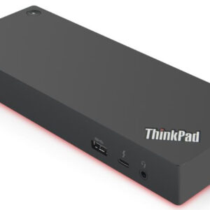 Lenovo 40AN0135EU stacja dokująca Przewodowa Thunderbolt 3 Czarny, Czerwony