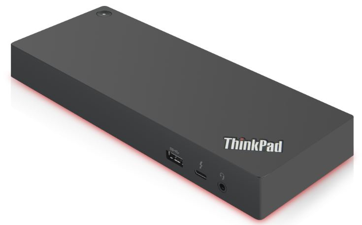 Lenovo 40AN0135EU stacja dokująca Przewodowa Thunderbolt 3 Czarny, Czerwony